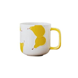 Mug Poire jaune céramique 3D 500 ml