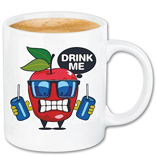 Mug Pomme blanc céramique 330 ml