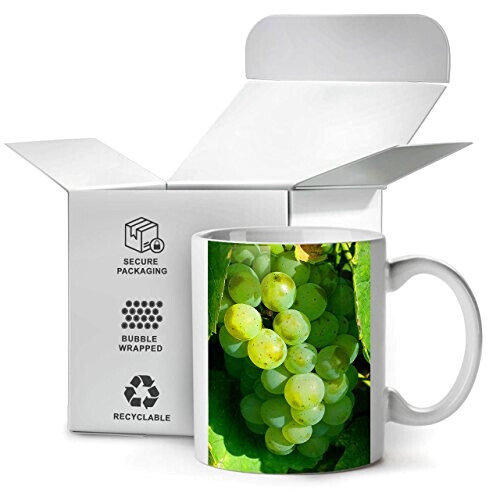 Mug Raisin blanc céramique variant 4 