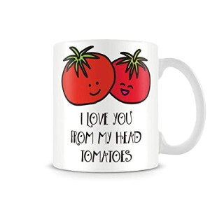 Mug Tomate blanc porcelaine coffret cadeau personnalisé