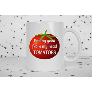Mug Tomate crème porcelaine coffret cadeau personnalisé