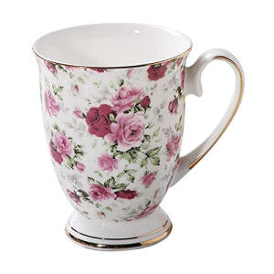 Mug Fleur céramique porcelaine 300 ml