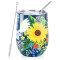 Mug Fleur multicolore-s isotherme personnalisé 350 ml - miniature