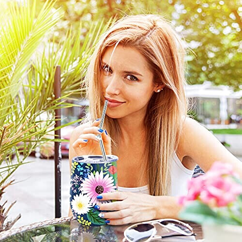 Mug Fleur multicolore-s isotherme personnalisé 350 ml variant 5 