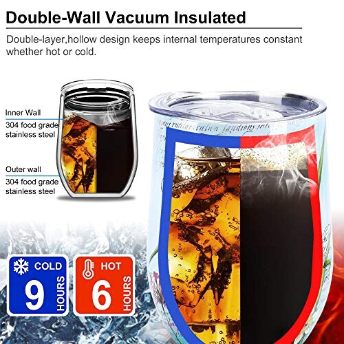 Mug Fleur multicolore-libellule isotherme personnalisé 350 ml variant 2 