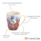 Mug Fleur couleuré céramique 300 ml - miniature variant 3