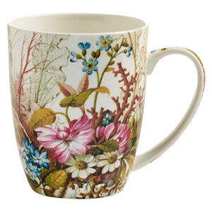 Mug Fleur multicolore porcelaine 390 ml