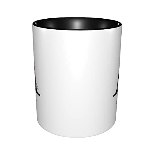 Mug Fleur personnaliser nom noir céramique personnalisé 330 ml variant 2 