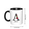 Mug Fleur personnaliser nom noir céramique personnalisé 330 ml - miniature variant 5