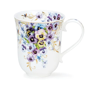 Mug Fleur bleues porcelaine