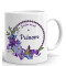 Mug Pensée - Fleur - jardin secret céramique personnalisé 320 ml - miniature