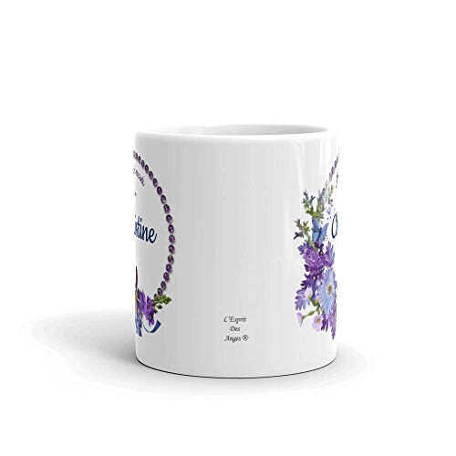 Mug Pensée - Fleur - jardin secret céramique personnalisé 320 ml variant 1 