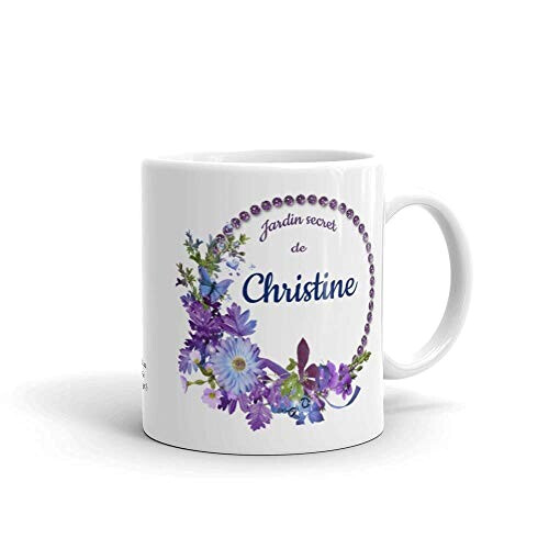 Mug Pensée - Fleur - jardin secret céramique personnalisé 320 ml variant 2 