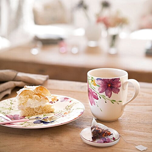 Mug Fleur blanc. porcelaine 430 ml variant 0 