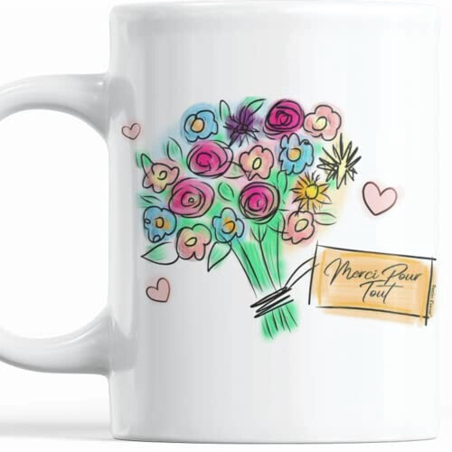 Mug Fleur céramique 330 ml