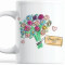 Mug Fleur céramique 330 ml - miniature