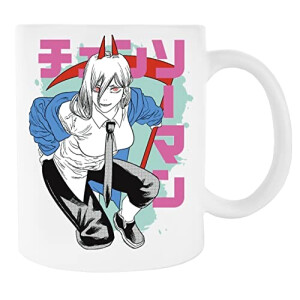 Mug Guerrier à la tronçonneuse - Chainsaw Man - blanc céramique 300 ml