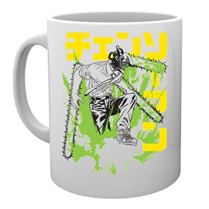 Mug Guerrier à la tronçonneuse - Chainsaw Man - blanc