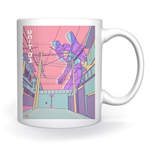Mug Evangelion blanc céramique 350 ml