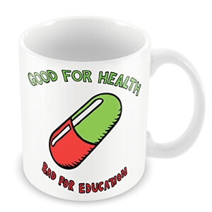 Mug good for health - Akira - blanc