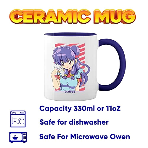 Mug Shampoo - Ranma 1/2 - bleu céramique variant 0 