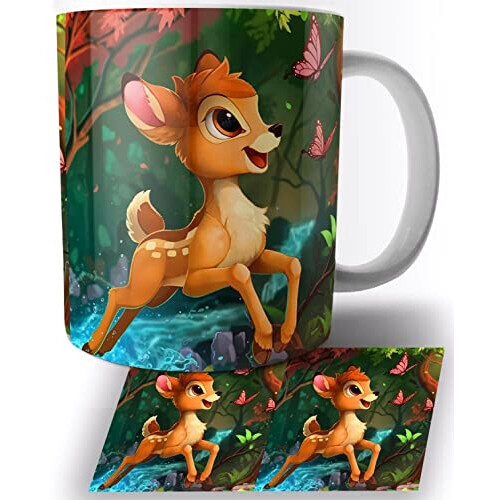 Mug Bambi blanc céramique 325 ml