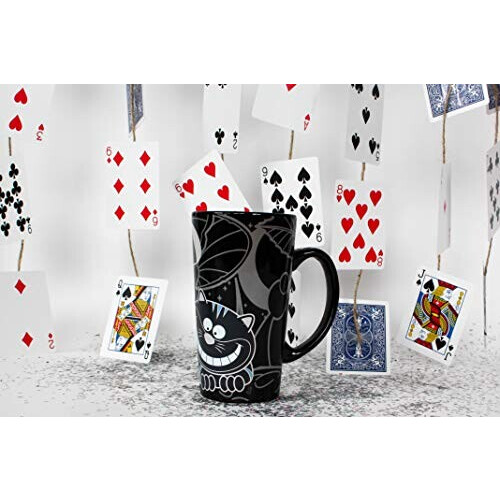 Mug Chat du Cheshire - Alice au pays des merveilles - noir porcelaine variant 0 