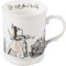 Mug Bill le lézard, Lapin blanc - Alice au pays des merveilles - multicolore porcelaine 400 ml - miniature