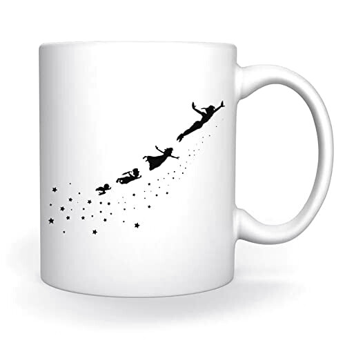 Mug Peter Pan blanc céramique 350 ml