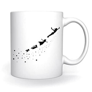 Mug Peter Pan blanc céramique 350 ml