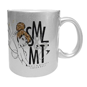 Mug La Fée Clochette, La Fée Clochette - Peter Pan - argent céramique coffret cadeau logo 320 ml