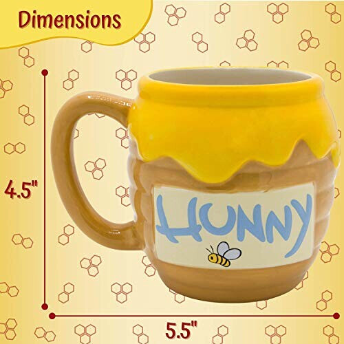 Mug Winnie l'ourson argenté céramique 3D 650 ml variant 4 