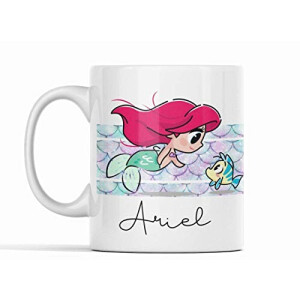 Mug Ariel, Le Prince Eric - La petite sirène - blanc céramique 350 ml
